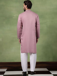 Anouk Men Animal Embroidered Regular Thread Work Pure Cotton Kurta with Pyjamas