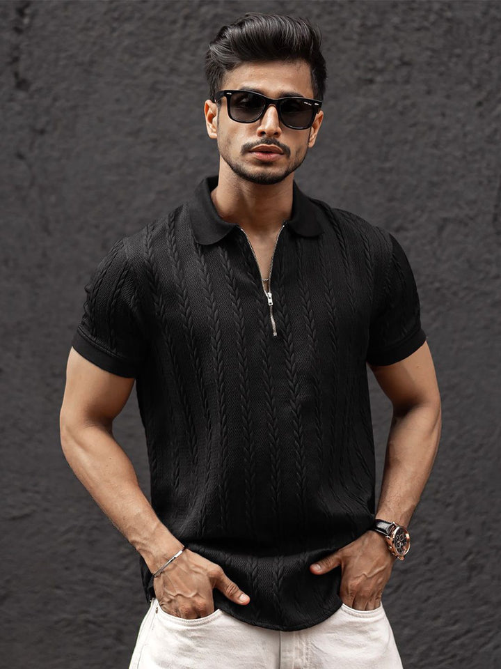 Powerlook Men Polo Collar T-shirt