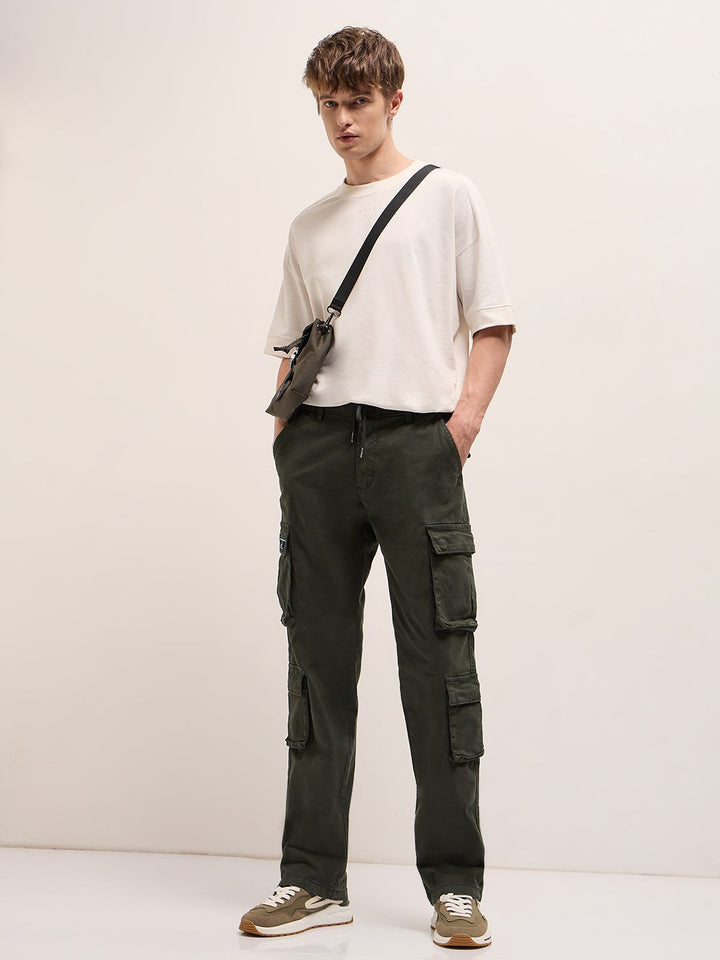 THE BEAR HOUSE Men Cotton Regular Fit Cargos