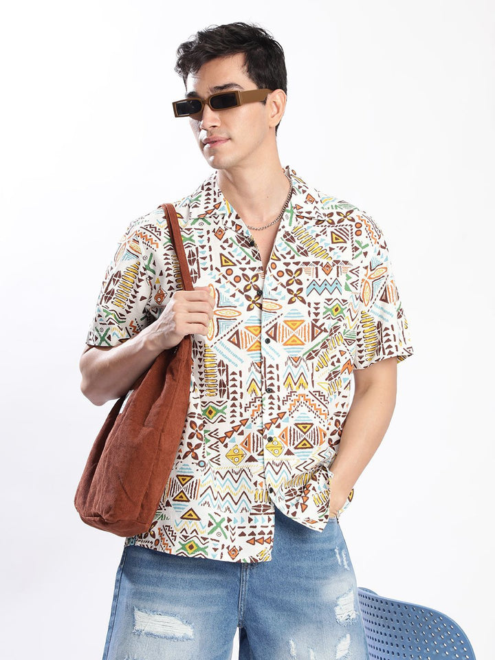 Bene Kleed Men Opaque Printed Casual Shirt