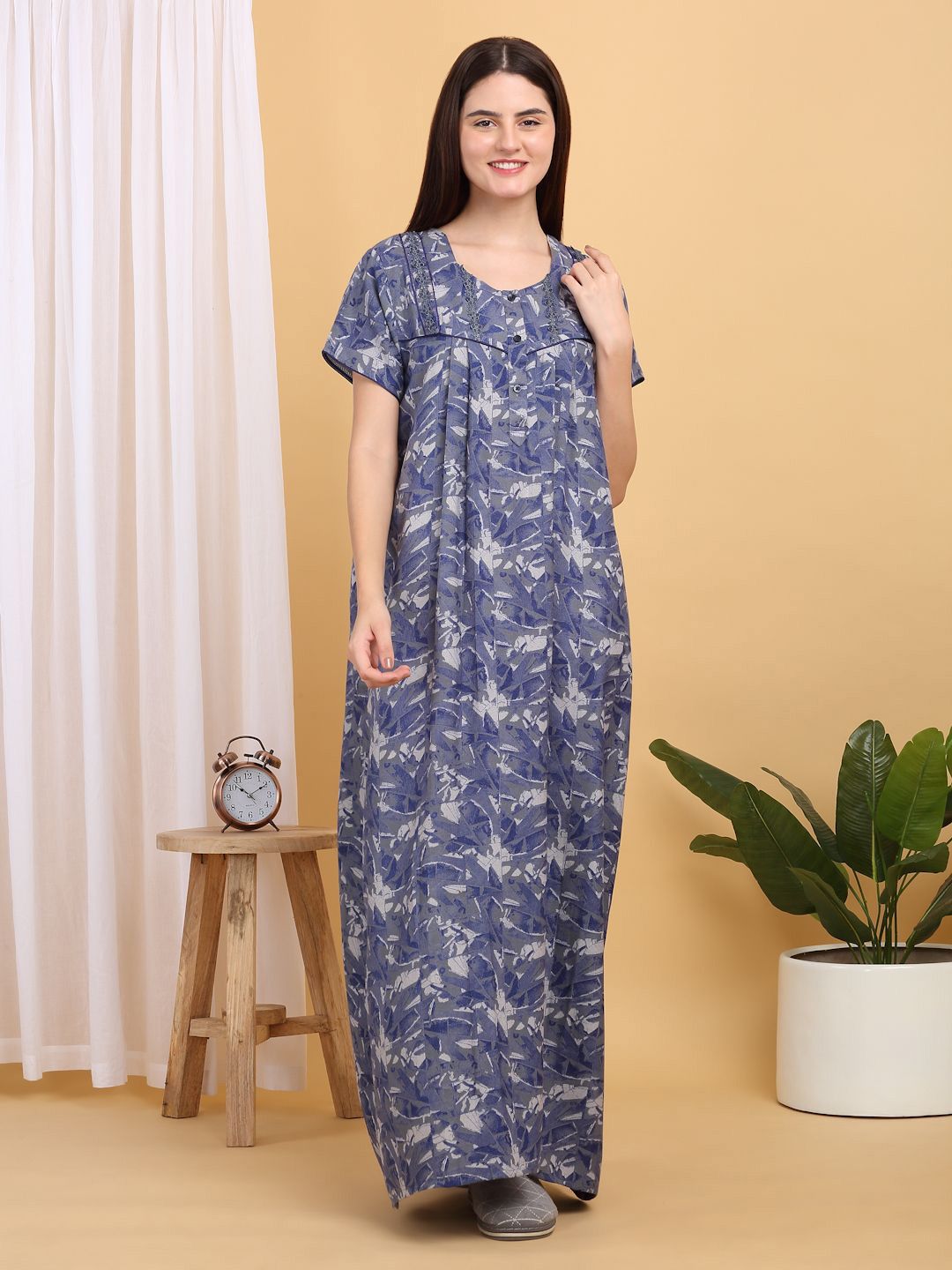 Sweet Dreams Printed Maxi Nightdress