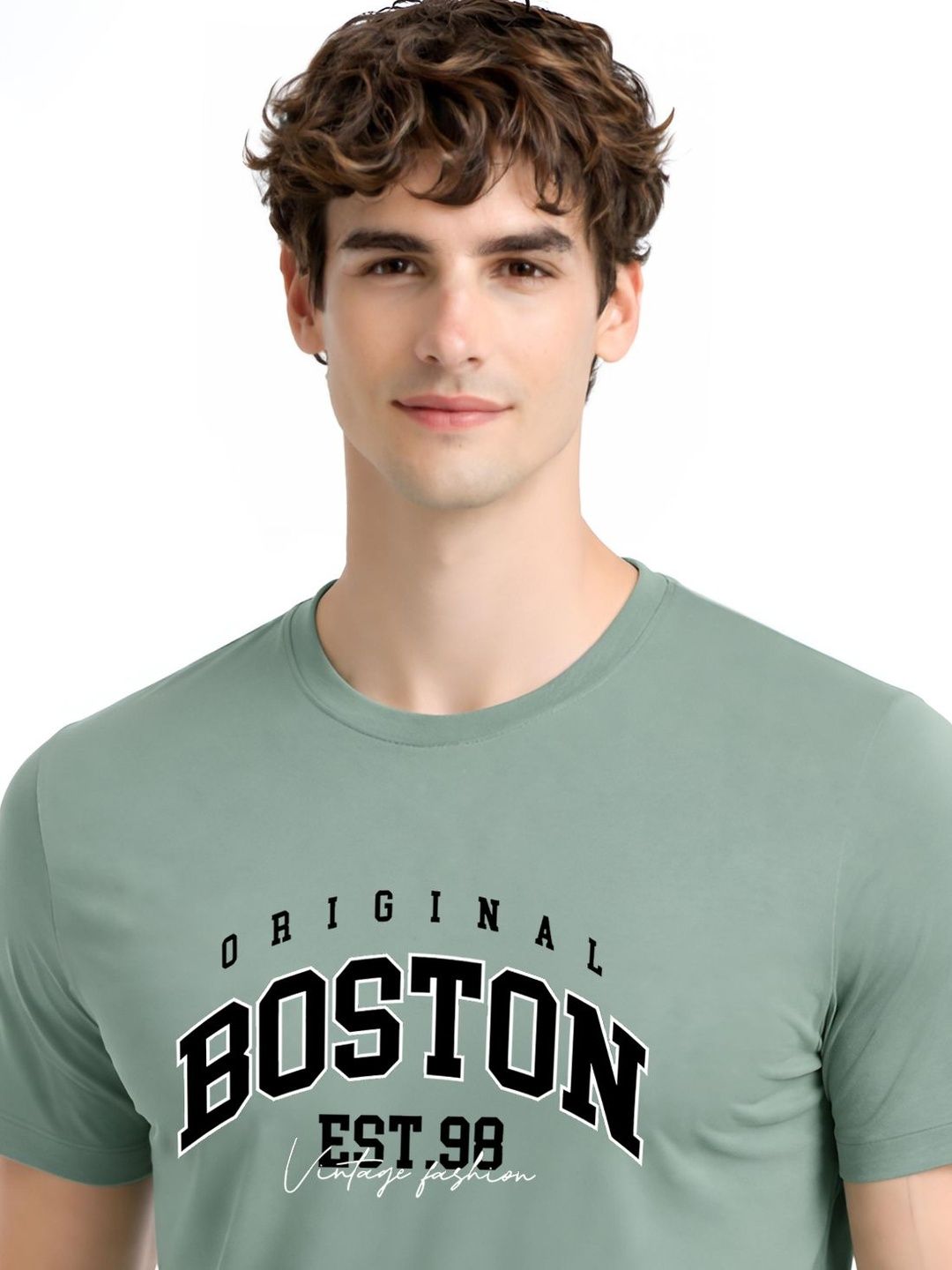 ADRO Men Typography Printed T-shirt