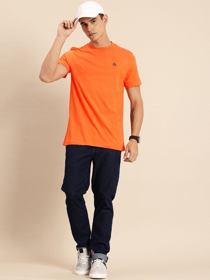 Being Human Pure Cotton Drop-Shoulder Sleeves Relaxed Fit T-shirt