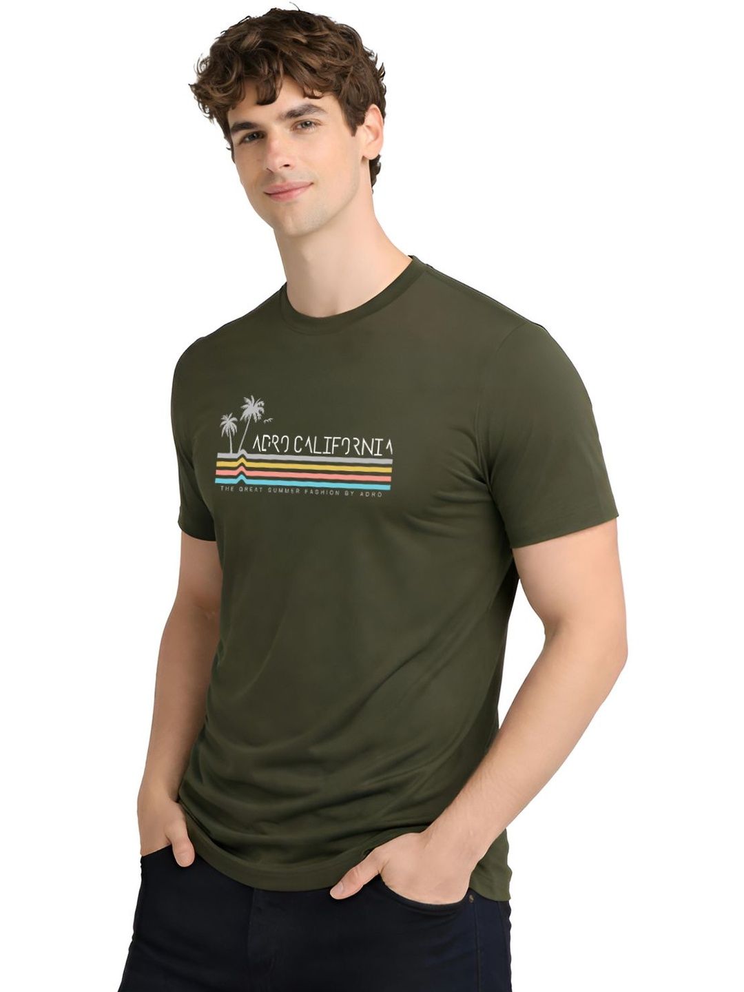 ADRO Men Printed T-shirt