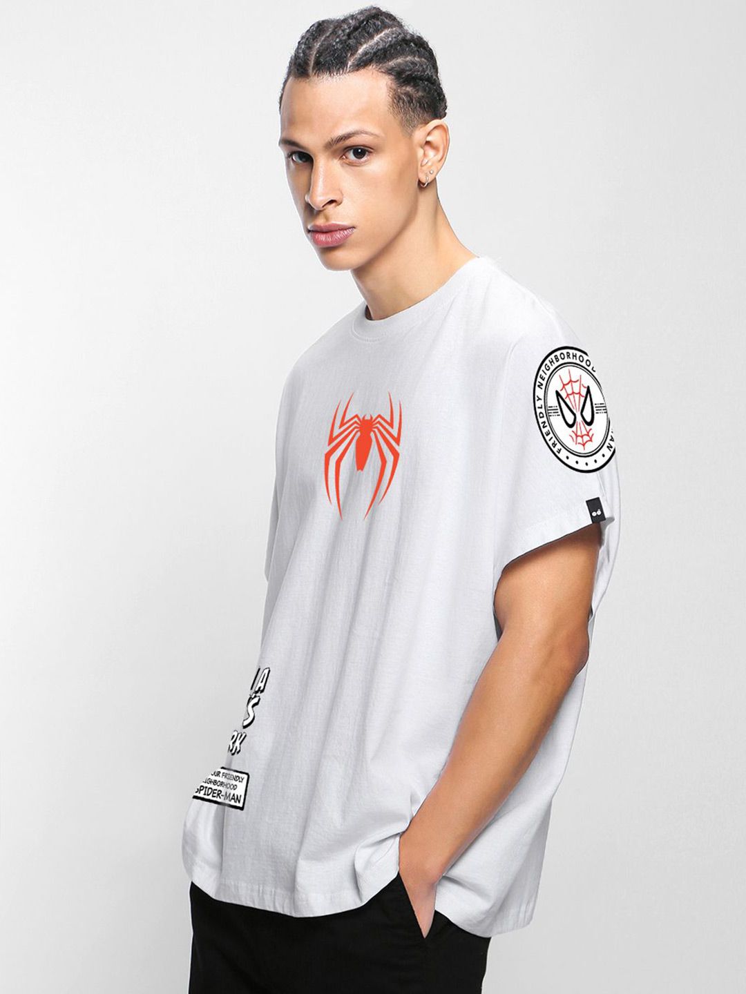 Bewakoof Spiderman  Printed Pure Cotton T-shirt