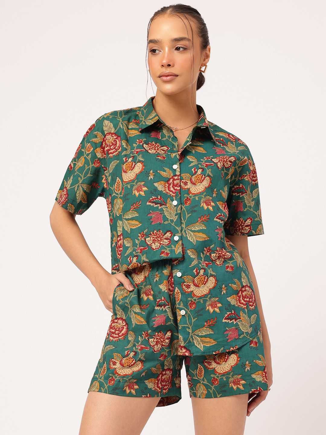 DressBerry Floral Fanatic Printed Co-Ord Set