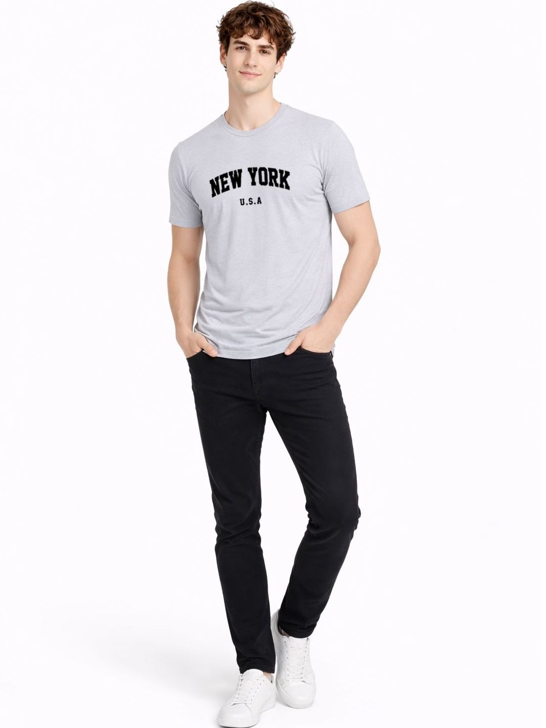ADRO Men Typography Printed T-shirt