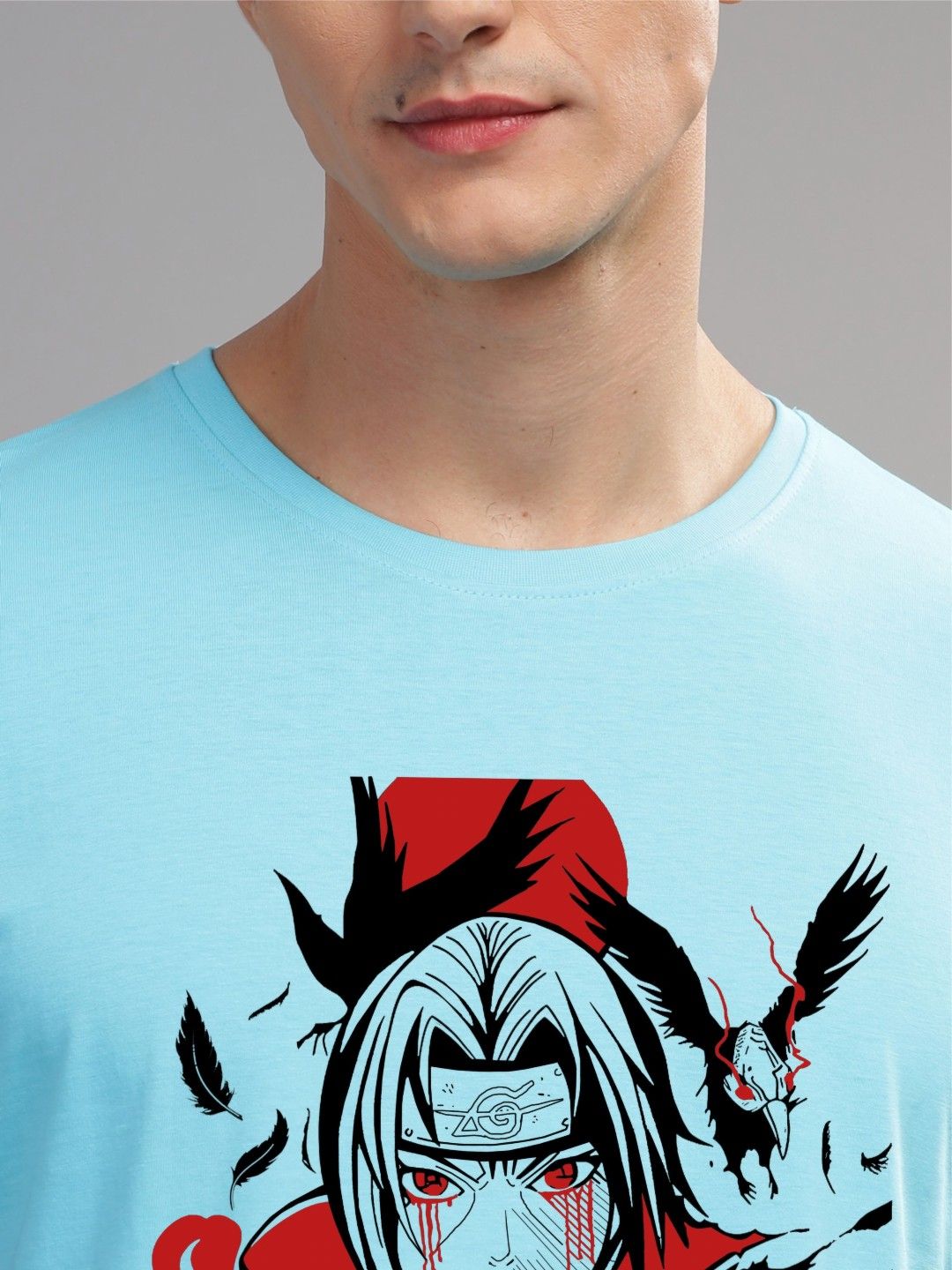 ADRO Men Printed Applique T-shirt