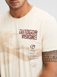 SPYKAR Men Typography Pockets Slim Fit T-shirt