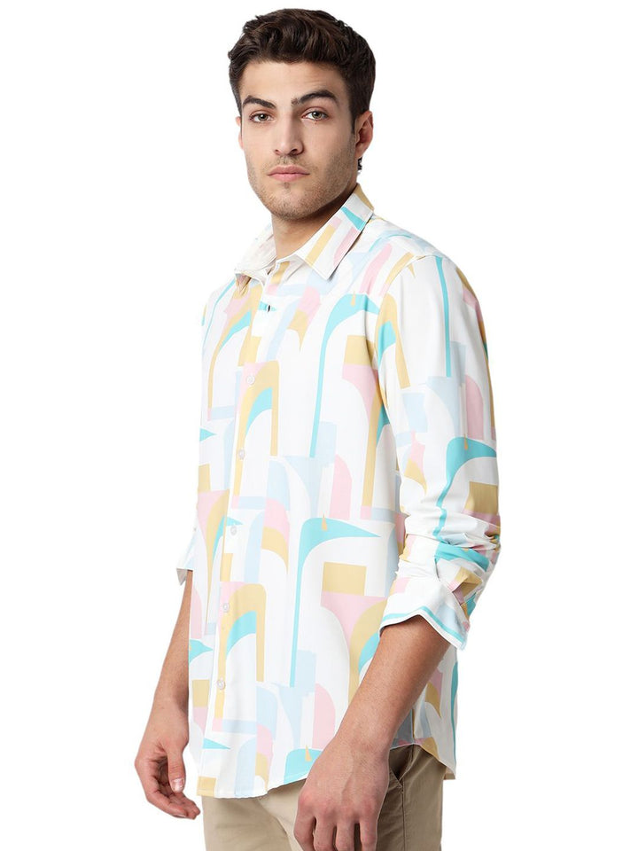 SPYKAR Men Slim Fit Opaque Printed Casual Shirt