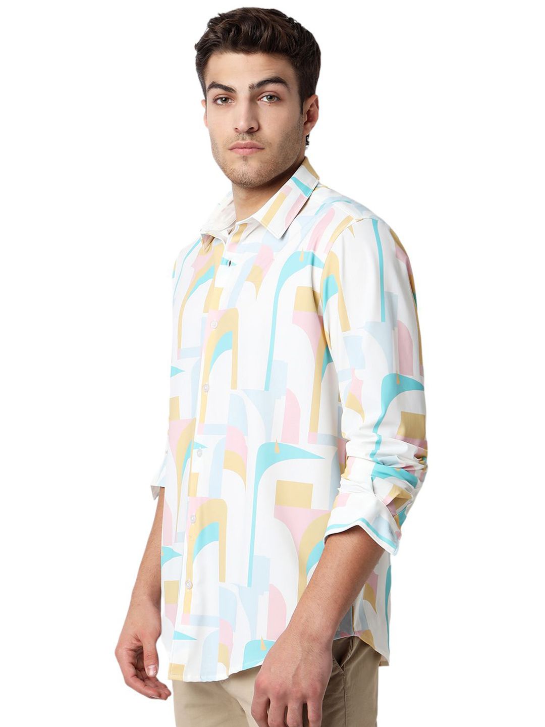 SPYKAR Men Slim Fit Opaque Printed Casual Shirt