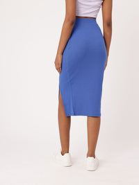 DressBerry Werk It Wednesday Ribbed Bodycon Midi Skirt