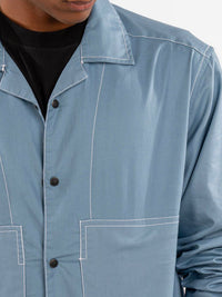 Eszett Cuban Collar Cotton Casual Shirt
