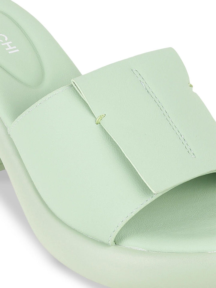 Mochi Women Wedge Mules