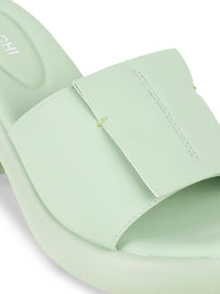 Mochi Women Wedge Mules