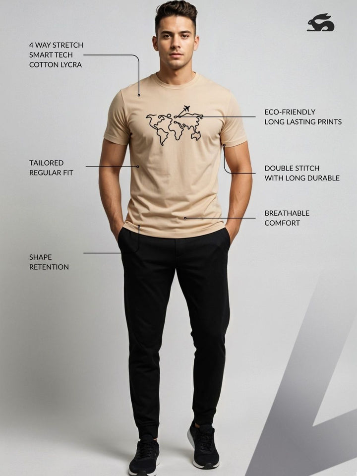ADRO Men Printed T-shirt
