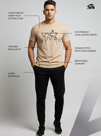 ADRO Men Printed T-shirt