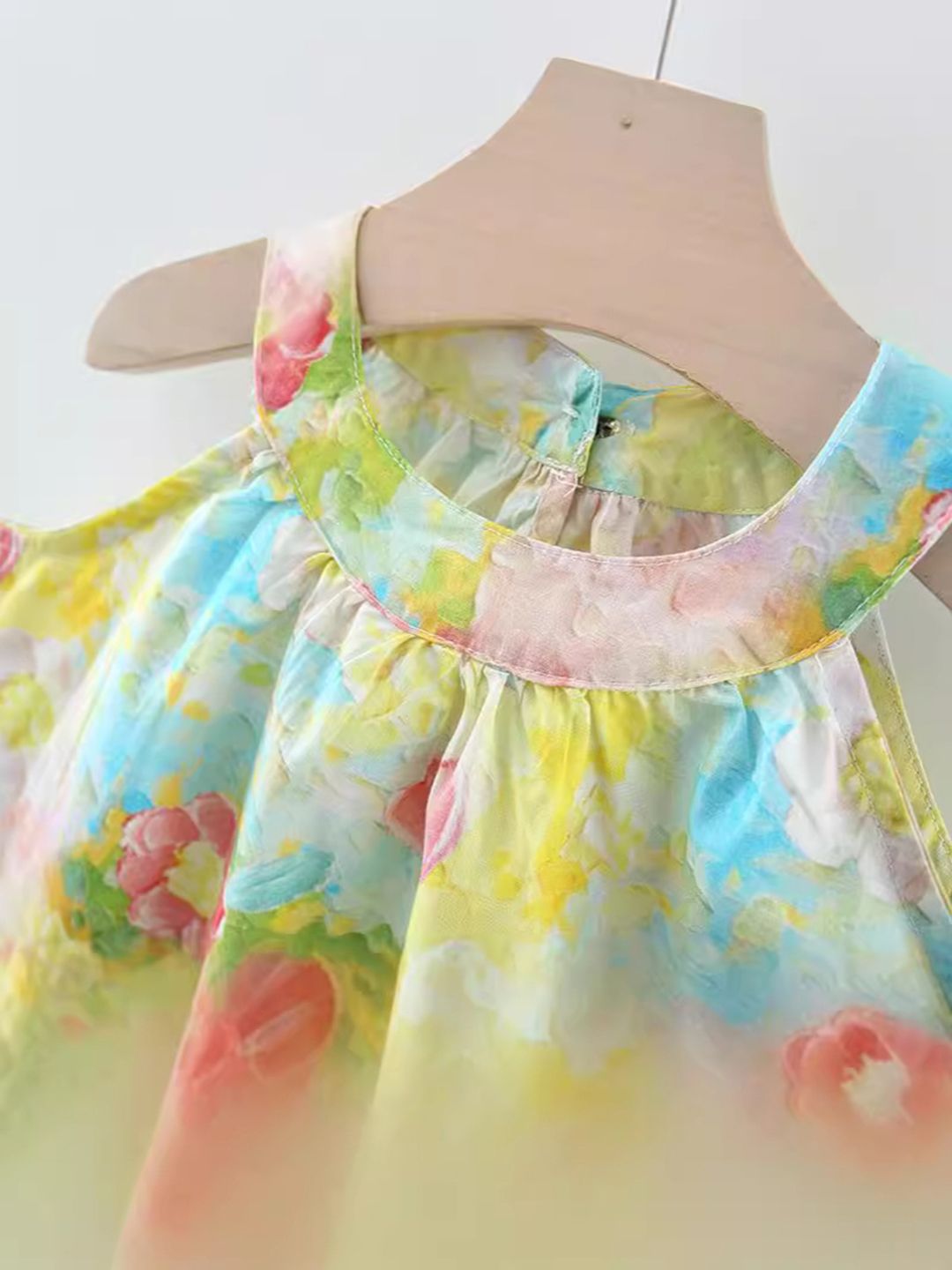 YK Floral Print A-Line Dress