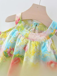 YK Floral Print A-Line Dress