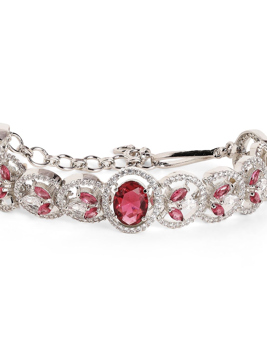 Gelang Wraparound Wraparound Priyaasi Silver American Diamond Diamond