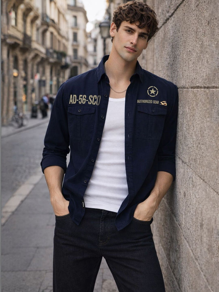 ADRO Men Standard Printed Casual Shirt