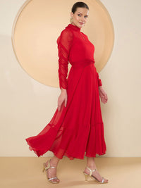 Antheaa Chiffon Maxi Dress