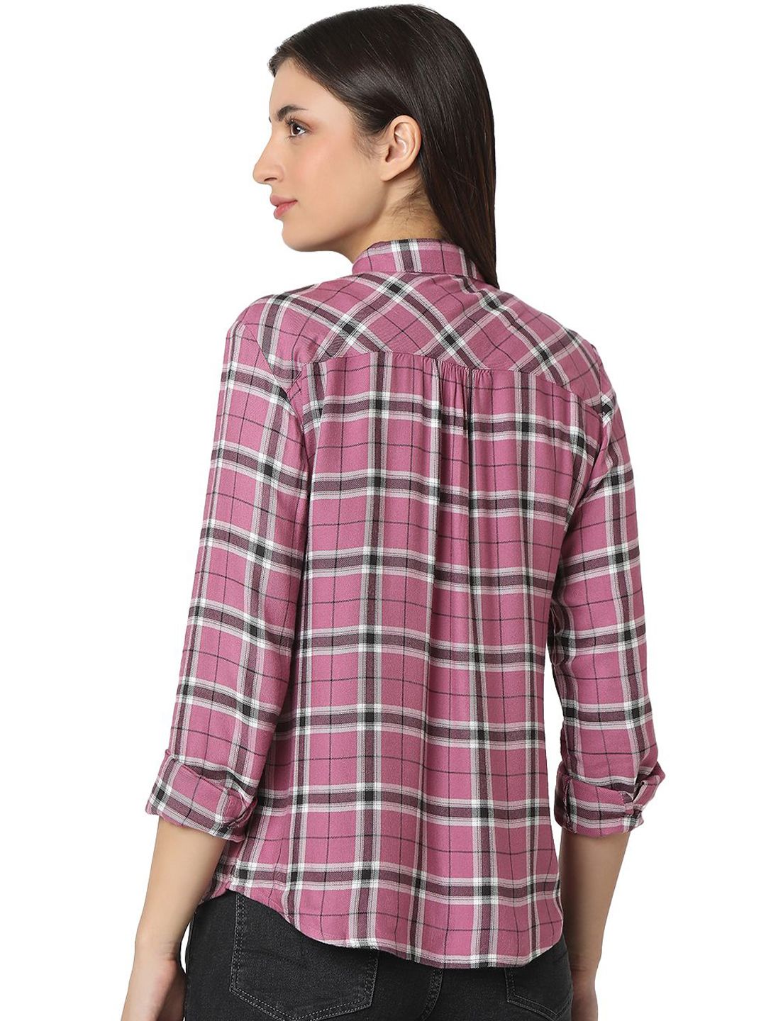 SPYKAR Women Opaque Checked Casual Shirt