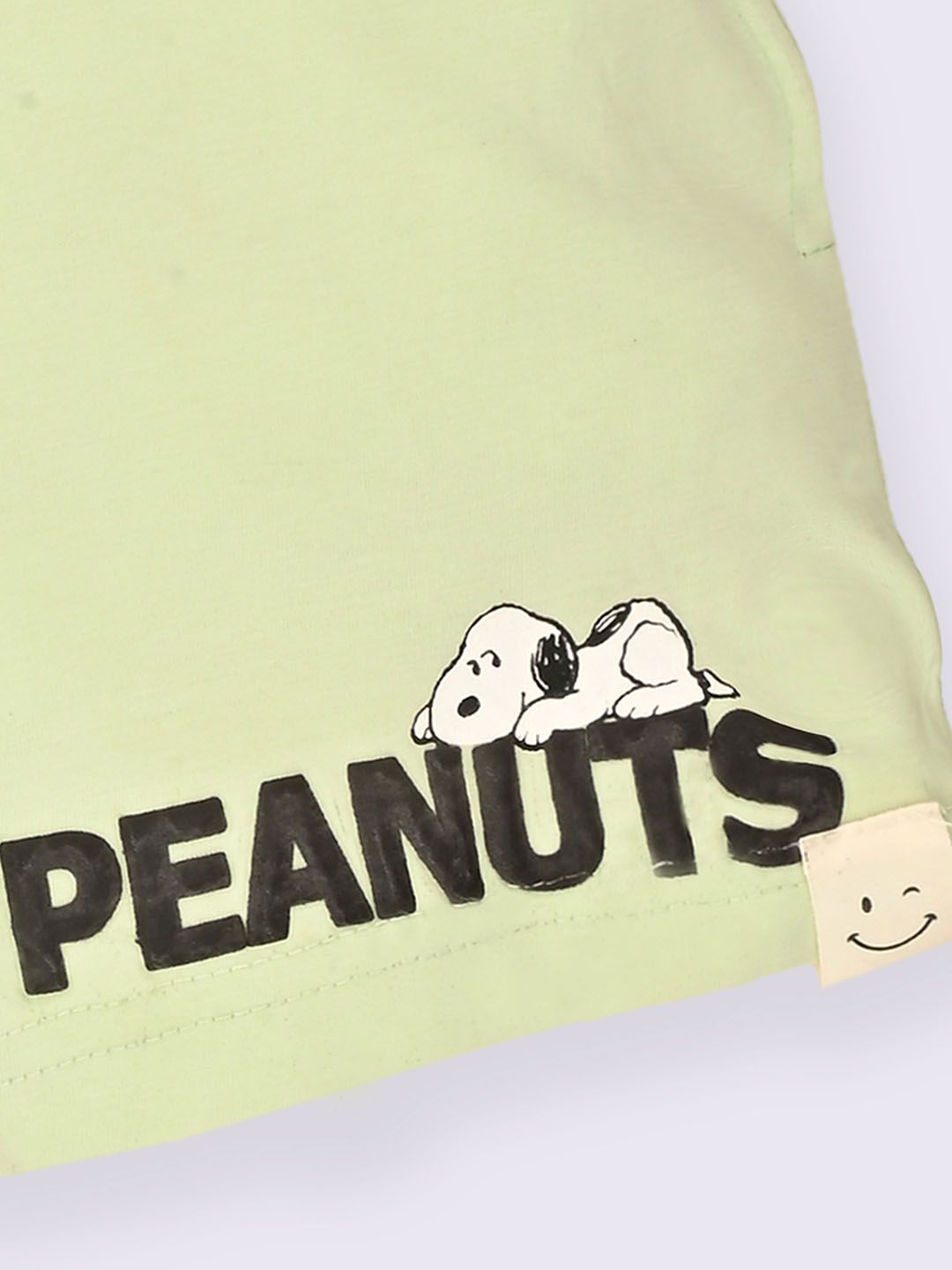 Happy Faces Boys Peanuts Printed Cotton Shorts