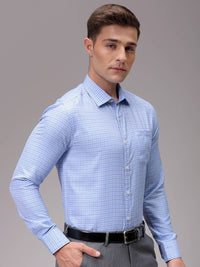 The Indian Garage Co. X Luxe Men Slim Fit Opaque Checked Formal Shirt