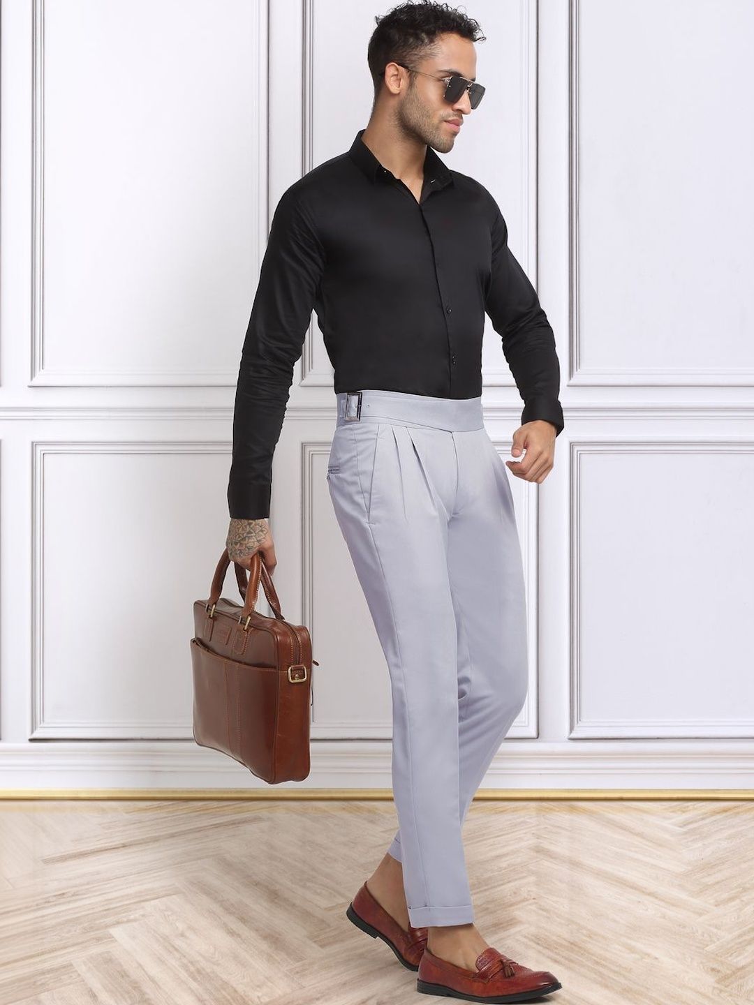 Moda Rapido Men Slim Fit Easy Wash Trousers