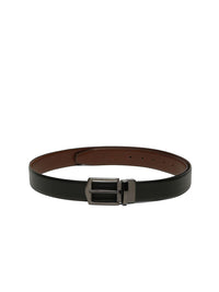Teakwood Leathers Men Textured Leather Reversible Formal Belt