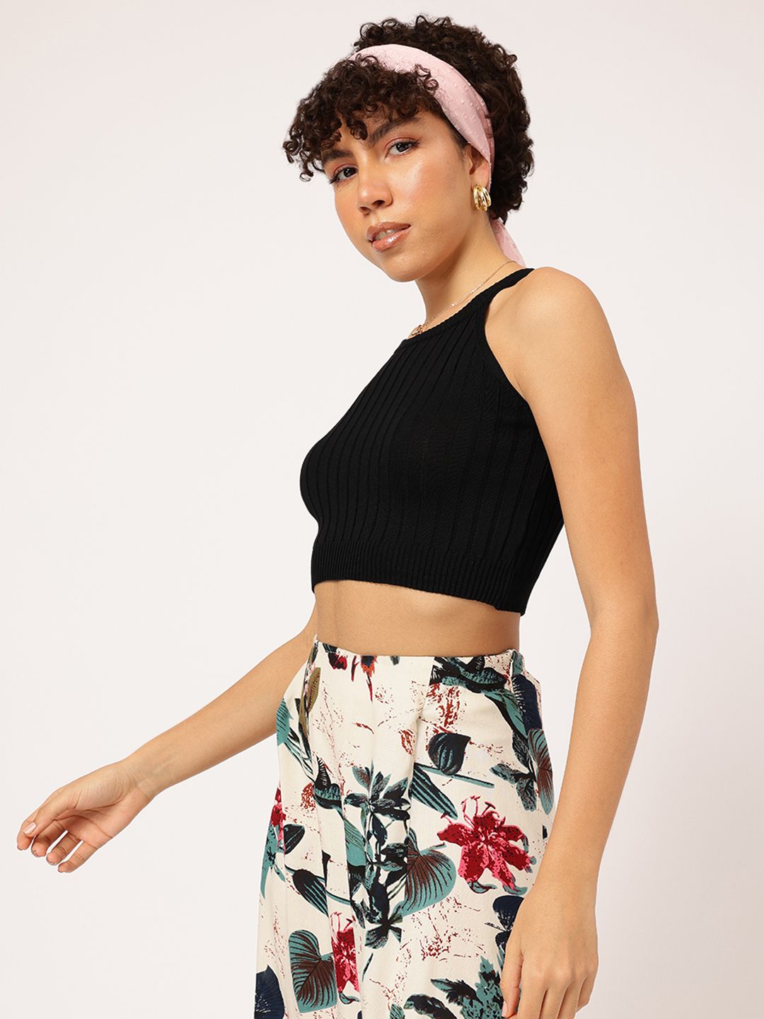 DressBerry Simply Energetic Ribbed Crop Top