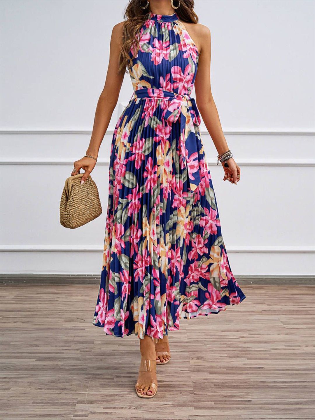 all about you Women Floral Printed Maxi Dress