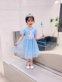 YK Floral Print Fit & Flare Dress