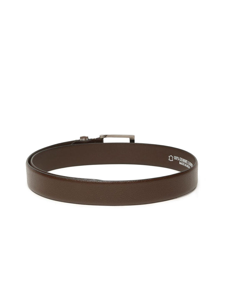 Teakwood Leathers Men Textured Leather Belt