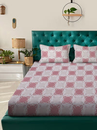 Myntra Elegant Homes Ethnic Motifs Printed 400 TC King Bedsheet with 2 Pillow Covers