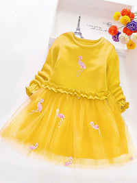 YK Girls Fit & Flare Cotton Dress