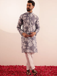 Anouk Men Floral Printed Regular Kurta with Pyjamas