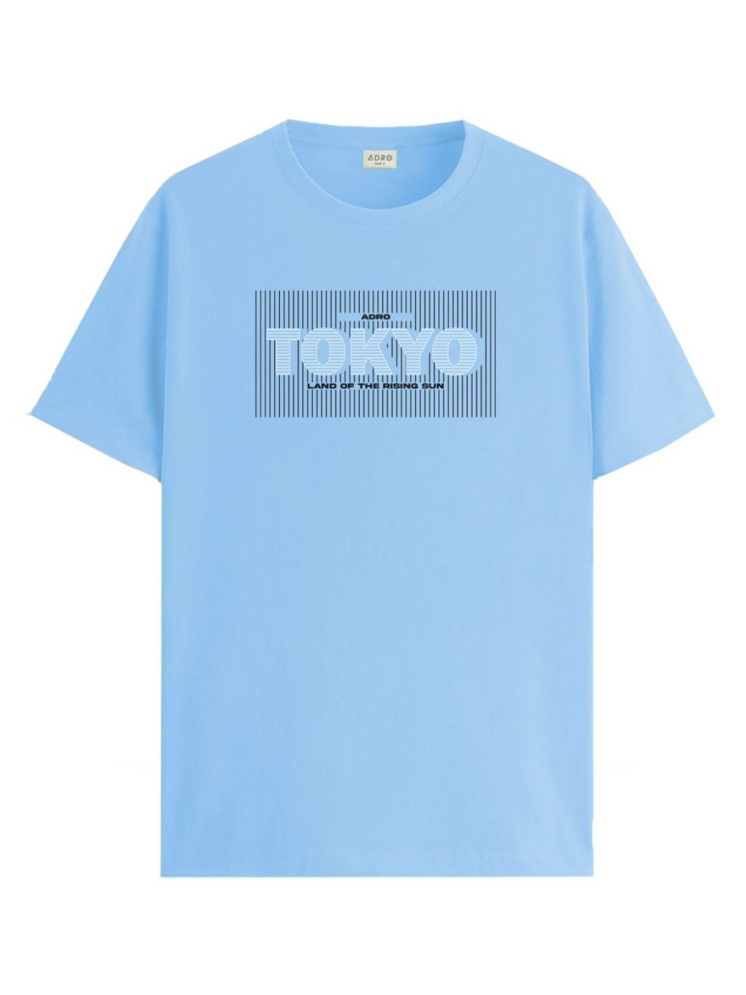 ADRO Typography Printed Round Neck Cotton T-shirt