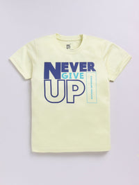 HRX by Hrithik Roshan Boys Typography Printed Rapid-Dry T-shirt