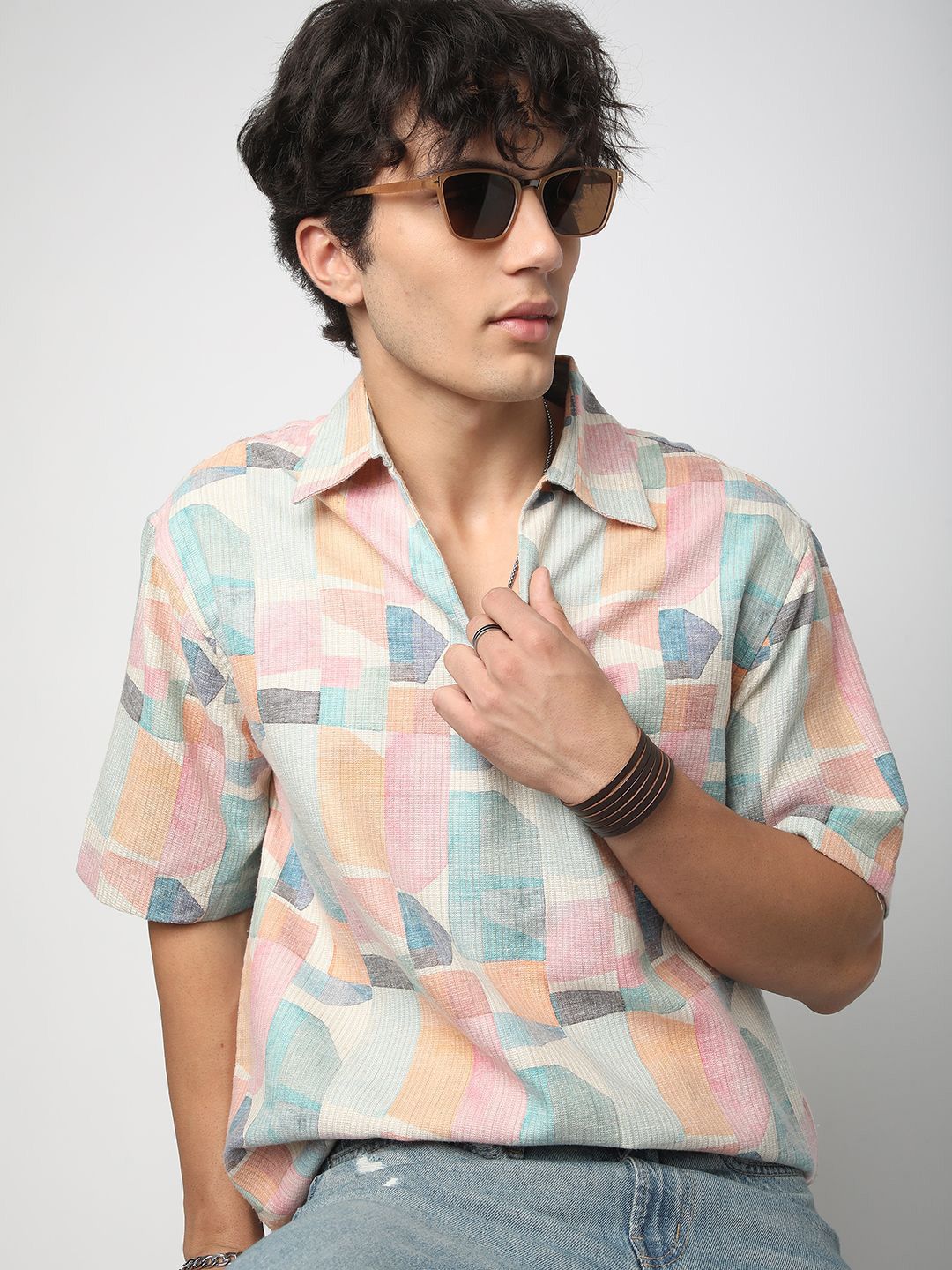 VASTRADO Men Classic Opaque Printed Casual Shirt