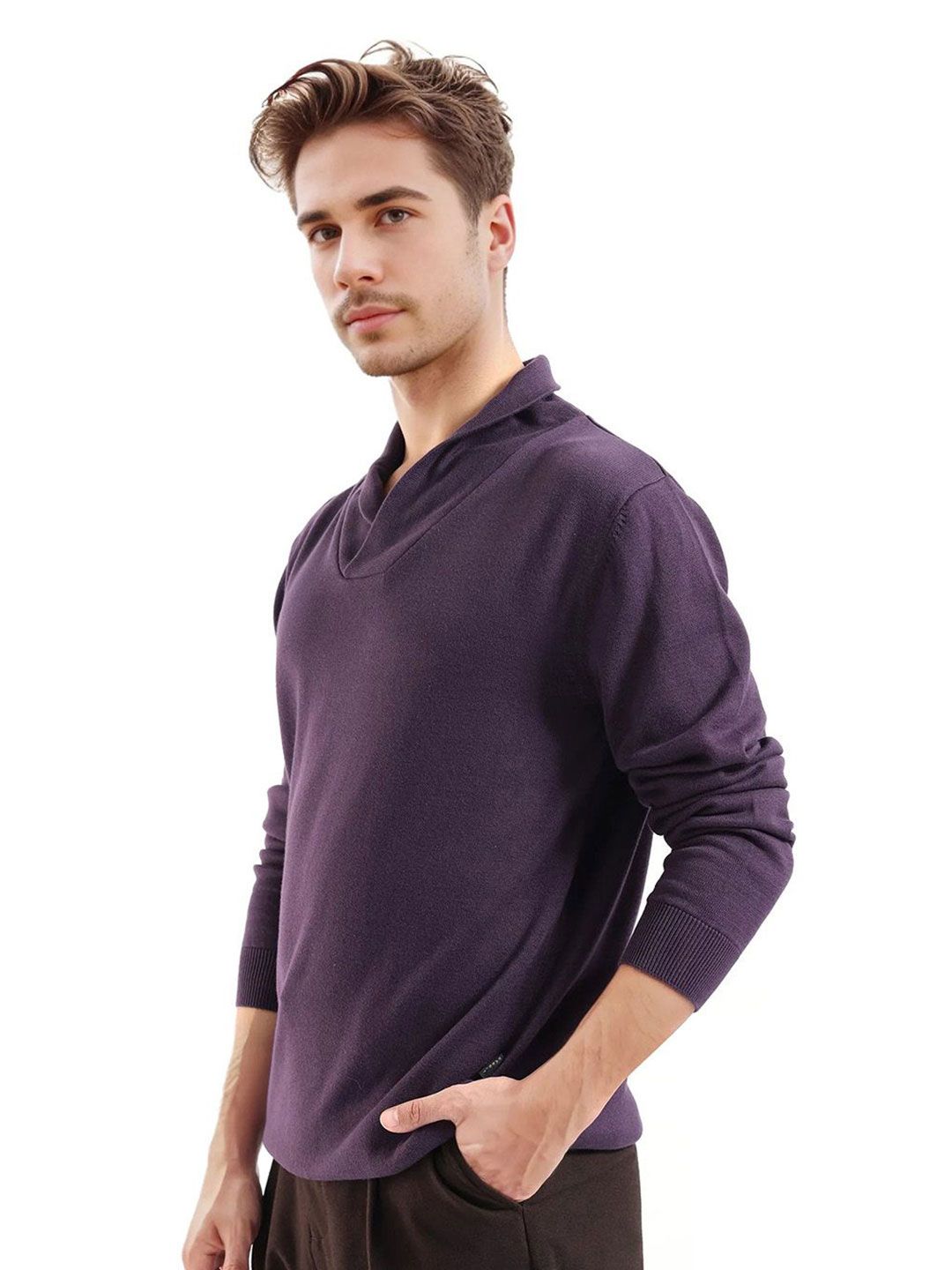 RARE RABBIT Kenlay Men V-Neck Cotton Pullover