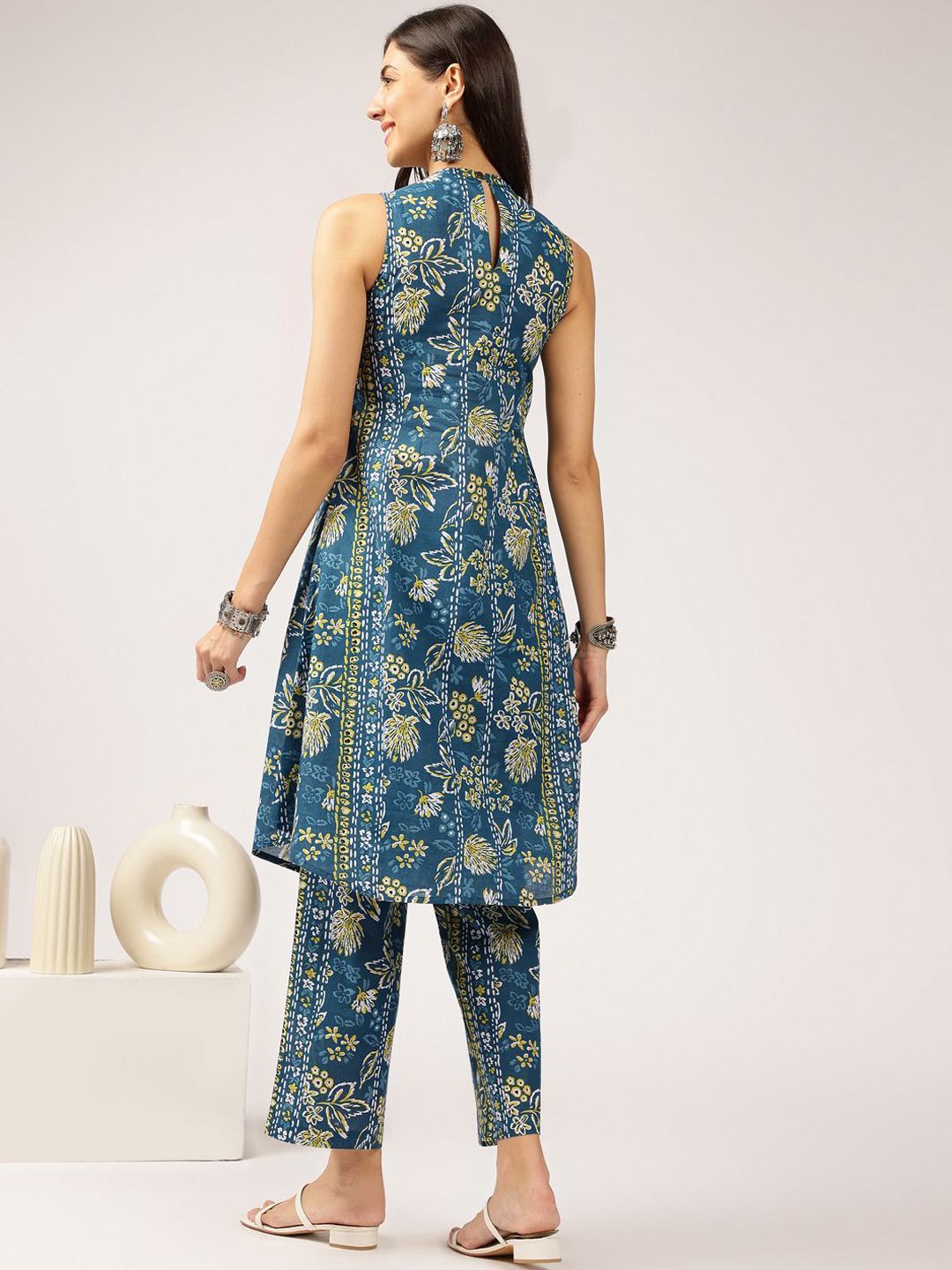 Anouk Floral Printed Pure Cotton Tunic & Palazzos
