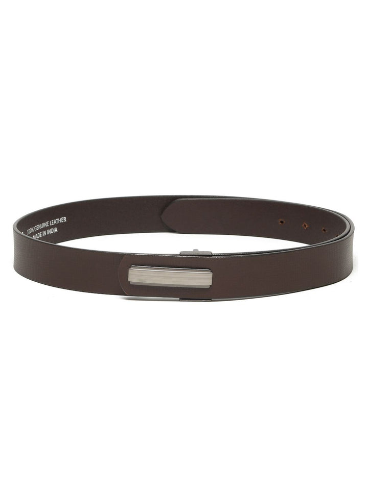 Teakwood Leathers Men Textured Leather Formal Belt