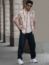 Powerlook Men Opaque Checked Casual Shirt