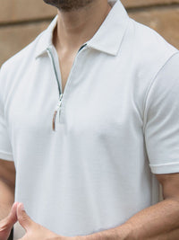 Powerlook SS25 Knitted Polo Collar Pure Cotton T-Shirt