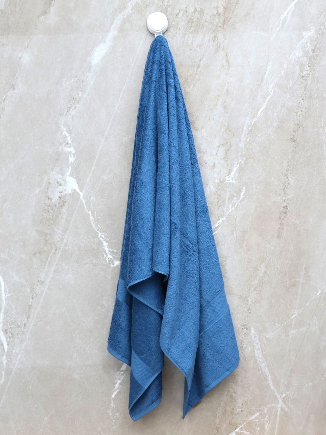 BOMBAY DYEING Navy Blue Pure Cotton 550 GSM Bath Towel