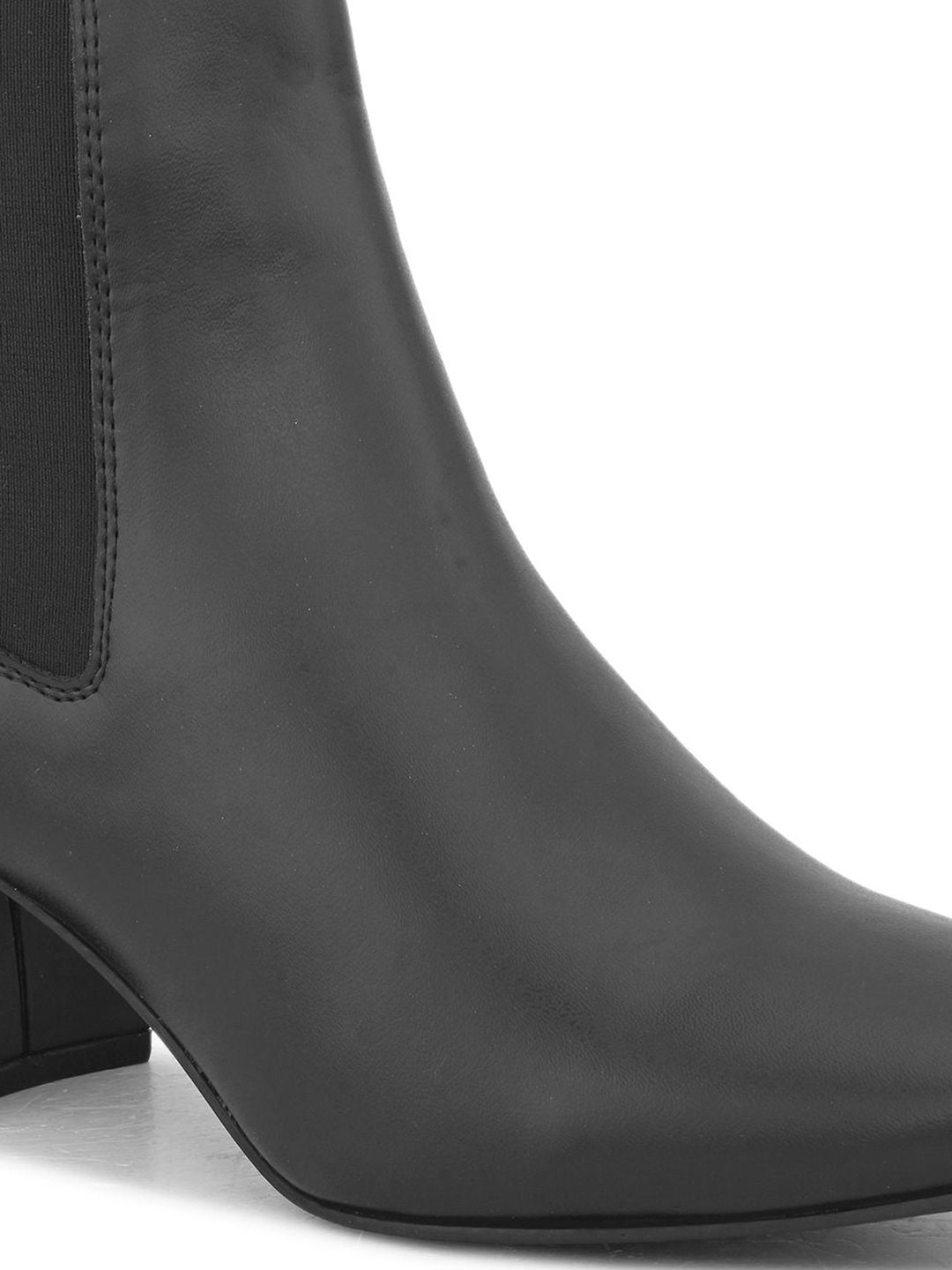 DressBerry Women Block-Heeled Chelsea Boots