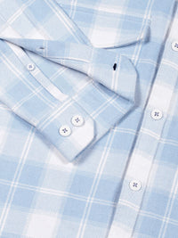 Thomas Scott Men Premium Windowpane Checks Opaque Checked Casual Shirt