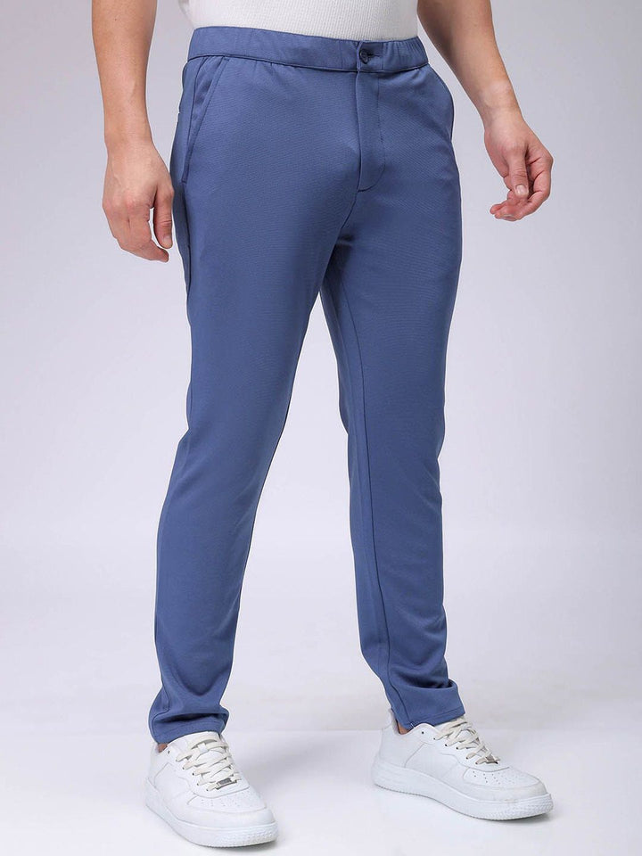The Indian Garage Co. X Luxe Men Textured Slim Fit Trousers